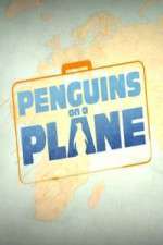 penguins on a plane tv poster